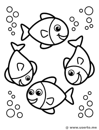 Círculo de Peixinhos Borbulhantes