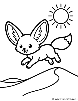 Baby Fennec's Desert Joy
