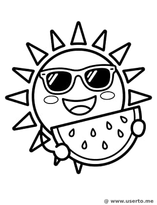 El Dulce de Sandía del Sol Soleado