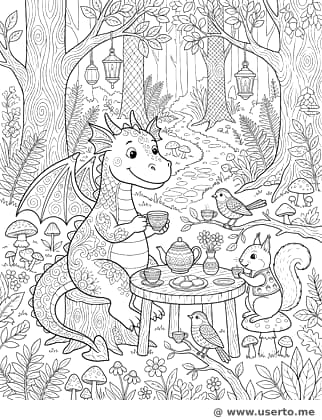 Die kleine Teeparty des Drachen