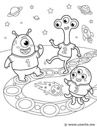 Alien-Fußball auf den Saturnringen