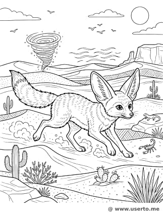 Der windschnittige Wüstenfuchs