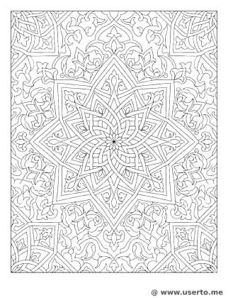 Islamischer Geometrischer Sternenpalast