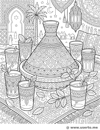 O Banquete de Tagine Marroquino