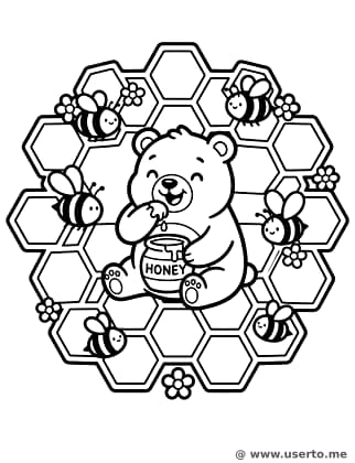Chubby Bear's Honeycomb Pattern