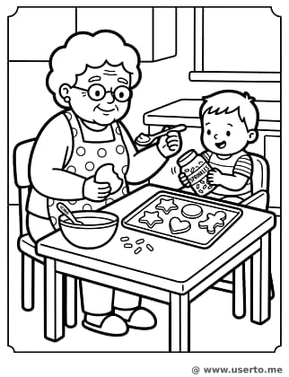 할머니와 맛있는 쿠키 만들기