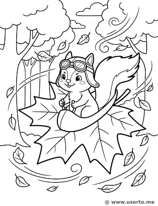 Squirrel's Leaf Glider Adventure