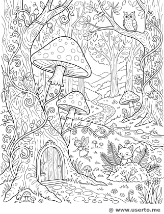 Enchanted Mushroom Forest