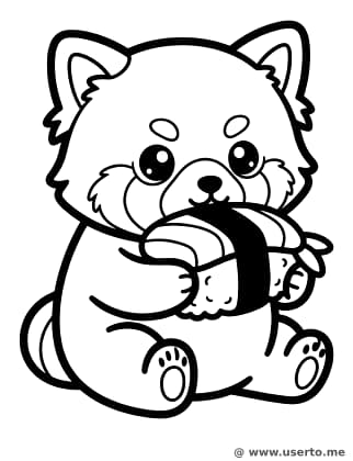 레서판다의 초밥 잔치