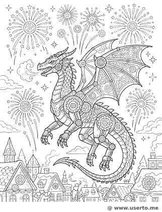 Dragão Mecânico de Ano Novo