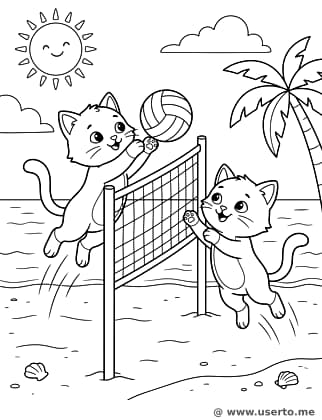 해변의 고양이 배구단