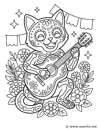 A Festa das Flores do Gato Esqueleto