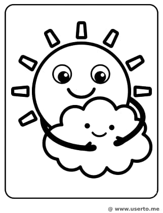 Die Umarmung von Sonne und Wolke