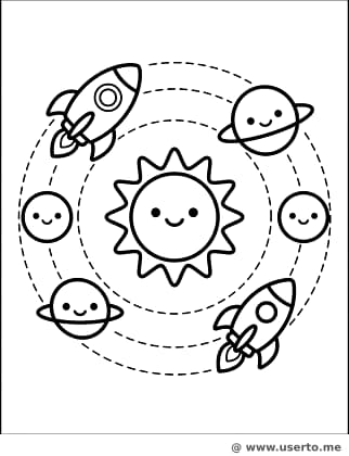 방긋방긋 우주 궤도 바퀴