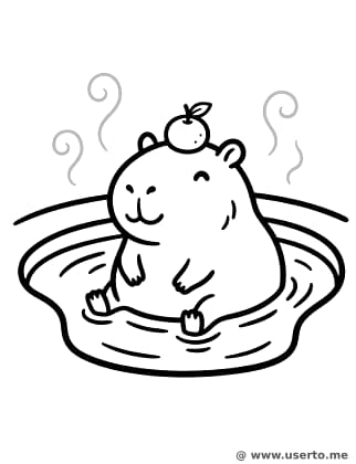 Capybara's Citrus Spa Day