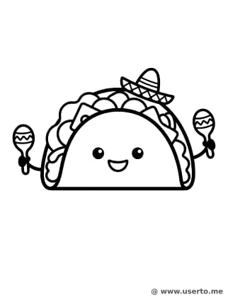 Fröhliche Taco-Party