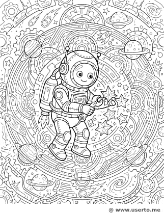 Cosmic Robot Mechanical Grid