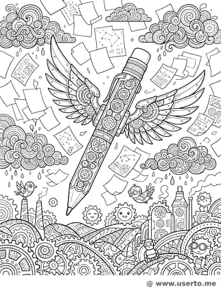 Steampunk Flying Pencil