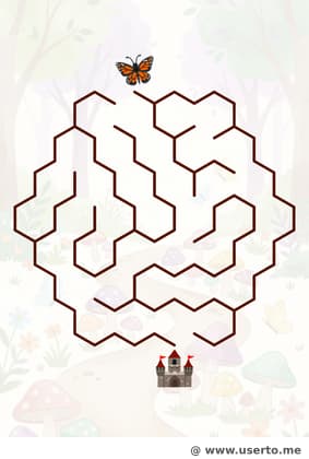 El camino de setas de la mariposa