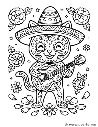 El gato calavera musical