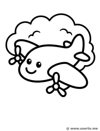 뭉게구름 꼬마 비행기