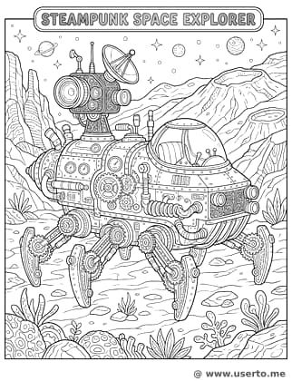 Steampunk Mars-Entdecker