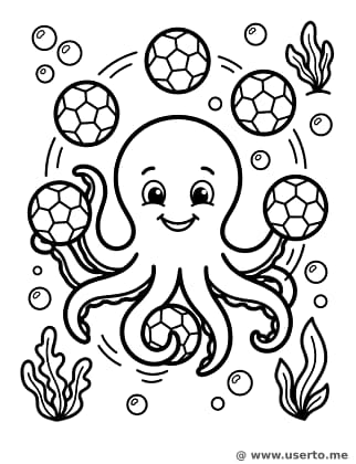 Octopus Soccer Star