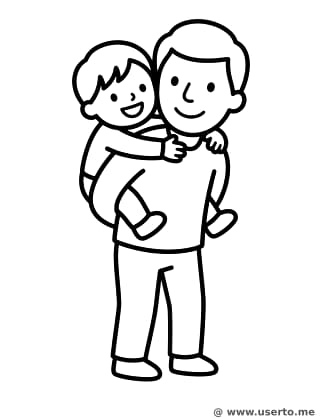 아빠와 목마 타기