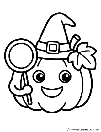 Freundlicher Halloween-Kürbis