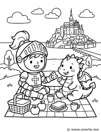 Piquenique do Cavaleiro no Castelo da Ilha