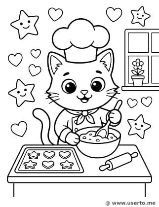 Cat Chef's Cookie Time