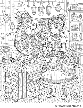 A Princesa Mecânica Steampunk