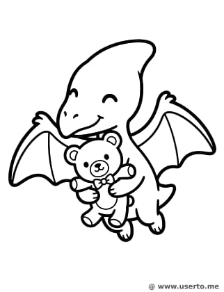 Pterodactyl and Teddy Bear