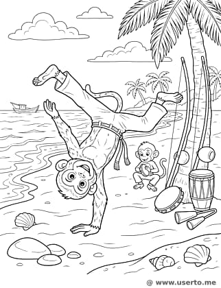 Monkey Capoeira Kick
