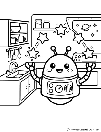 Der tollpatschige Roboter, der mit Sternen jongliert