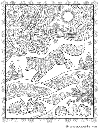 북극여우와 마법의 하늘