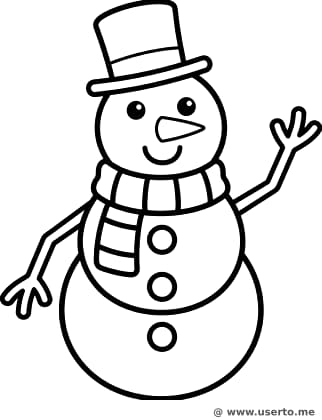 행복한 크리스마스 눈사람