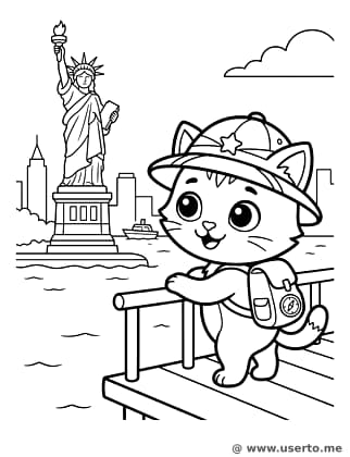 Entdecker an der Freiheitsstatue