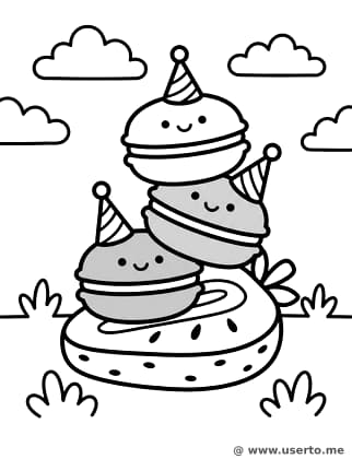 Piquenique da Família Macaron