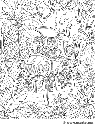 O Rastreador de Selva Steampunk