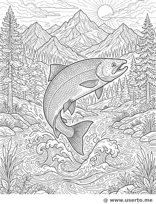 웅장한 산과 강의 모험