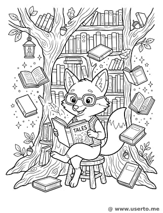 Die Baum-Bibliothek des weisen Fuchses