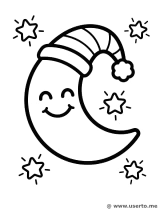 행복한 달님의 취침 시간