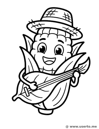 Mazorca Tocando el Banjo