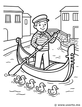 El Alegre Gondolero de Venecia