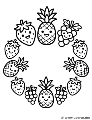 Padrão Festa das Frutas Felizes