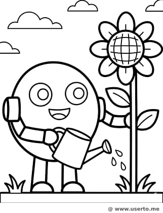 Rusty, el Robot del Jardín