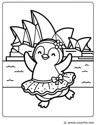 Pingüino bailarín en la Ópera