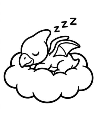 Sleeping Pterodactyl