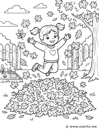 Salto na Pilha de Folhas